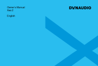 Dynaudio Xeo 2 - Owners manual 